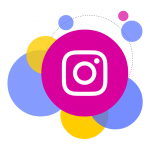 instagram ikon buborék